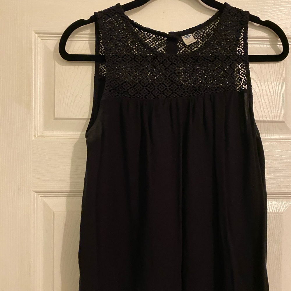 Crochet Accent Swing Tank